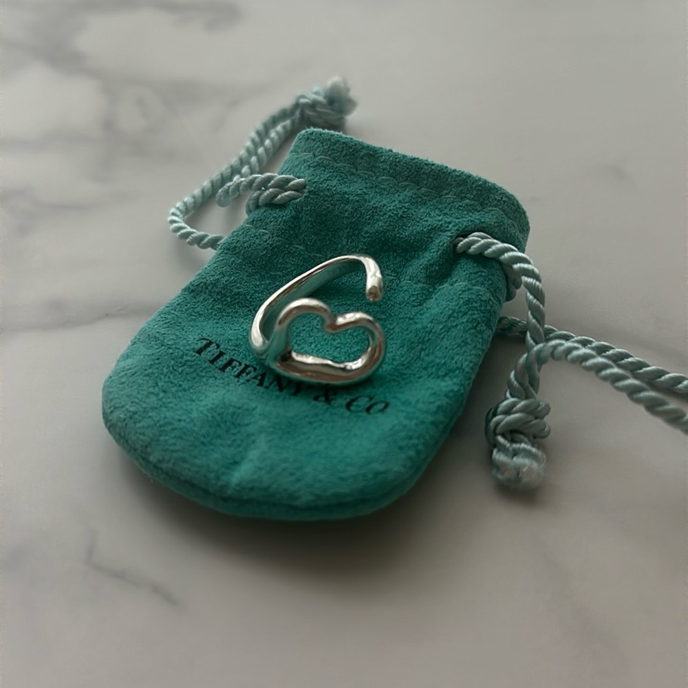 Size 5 Tiffany and co heart ring